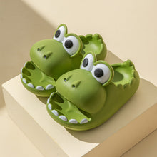 Load image into Gallery viewer, Kids Dinosaur Slippers Wholesale Summer Cartoon Parent Child Outdoor Home EVA Sandals Women Men Kids Cute Slippers Baby Shoes