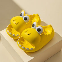 Load image into Gallery viewer, Kids Dinosaur Slippers Wholesale Summer Cartoon Parent Child Outdoor Home EVA Sandals Women Men Kids Cute Slippers Baby Shoes