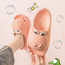 Load image into Gallery viewer, Kids Dinosaur Slippers Wholesale Summer Cartoon Parent Child Outdoor Home EVA Sandals Women Men Kids Cute Slippers Baby Shoes