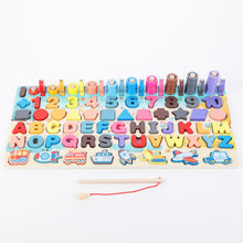 Load image into Gallery viewer, Montessori Educational Wooden Toys for Kids Montessori Toys Board Math Fishing  Montessori Toys Educational for 1 2 3 Years Old
