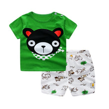 Load image into Gallery viewer, Cartoon Clothing Baby Boy Summer Clothes T-shirt Baby Girl Casual Clothing Sets