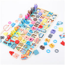 Load image into Gallery viewer, Montessori Educational Wooden Toys for Kids Montessori Toys Board Math Fishing  Montessori Toys Educational for 1 2 3 Years Old