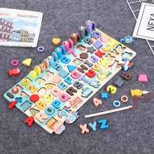 Load image into Gallery viewer, Montessori Educational Wooden Toys for Kids Montessori Toys Board Math Fishing  Montessori Toys Educational for 1 2 3 Years Old