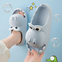 Load image into Gallery viewer, Kids Dinosaur Slippers Wholesale Summer Cartoon Parent Child Outdoor Home EVA Sandals Women Men Kids Cute Slippers Baby Shoes