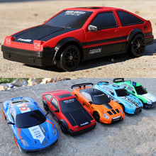 Load image into Gallery viewer, 2.4G Drift Rc Car 4WD RC Drift Car Toy Remote Control GTR Model AE86 Vehicle Car RC Racing Car Toy For Children Christmas Gifts