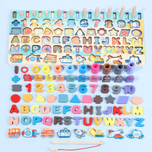 Load image into Gallery viewer, Montessori Educational Wooden Toys for Kids Montessori Toys Board Math Fishing  Montessori Toys Educational for 1 2 3 Years Old