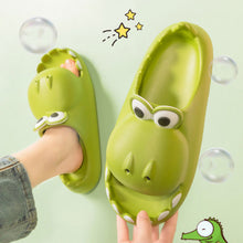 Load image into Gallery viewer, Kids Dinosaur Slippers Wholesale Summer Cartoon Parent Child Outdoor Home EVA Sandals Women Men Kids Cute Slippers Baby Shoes