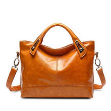 Load image into Gallery viewer, Women Oil Wax Leather Designer Handbags High Quality Shoulder Bags Ladies Handbags Fashion brand PU leather women bags WLHB1398-EthioTELL