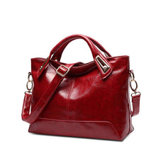 Load image into Gallery viewer, Women Oil Wax Leather Designer Handbags High Quality Shoulder Bags Ladies Handbags Fashion brand PU leather women bags WLHB1398-EthioTELL