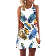 Load image into Gallery viewer, Women New Arrival Rose Print Sleeveless Summer Dress.-Women's Clothing-EthioTELL