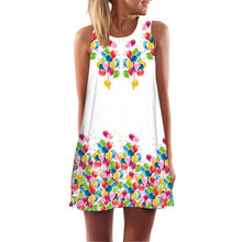 Load image into Gallery viewer, Women New Arrival Rose Print Sleeveless Summer Dress.-Women's Clothing-EthioTELL