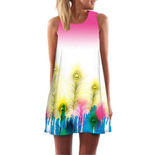 Load image into Gallery viewer, Women New Arrival Rose Print Sleeveless Summer Dress.-Women's Clothing-EthioTELL