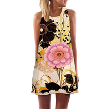 Load image into Gallery viewer, Women New Arrival Rose Print Sleeveless Summer Dress.-Women's Clothing-EthioTELL