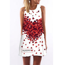 Load image into Gallery viewer, Women New Arrival Rose Print Sleeveless Summer Dress.-Women's Clothing-EthioTELL