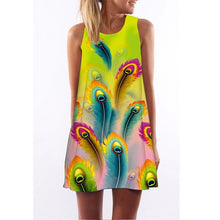 Load image into Gallery viewer, Women New Arrival Rose Print Sleeveless Summer Dress.-Women's Clothing-EthioTELL