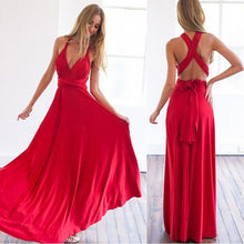 Load image into Gallery viewer, Sexy Long Dress Bridesmaid Formal Multi Way Wrap Convertible Infinity Maxi Dress Navy Blue Hollow Out Party Bandage Vestidos-EthioTELL