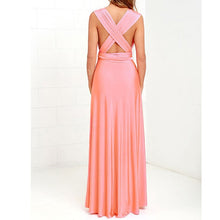 Load image into Gallery viewer, Sexy Long Dress Bridesmaid Formal Multi Way Wrap Convertible Infinity Maxi Dress Navy Blue Hollow Out Party Bandage Vestidos-EthioTELL