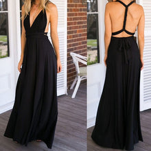 Load image into Gallery viewer, Sexy Long Dress Bridesmaid Formal Multi Way Wrap Convertible Infinity Maxi Dress Navy Blue Hollow Out Party Bandage Vestidos-EthioTELL