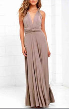 Load image into Gallery viewer, Sexy Long Dress Bridesmaid Formal Multi Way Wrap Convertible Infinity Maxi Dress Navy Blue Hollow Out Party Bandage Vestidos-EthioTELL