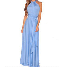Load image into Gallery viewer, Sexy Long Dress Bridesmaid Formal Multi Way Wrap Convertible Infinity Maxi Dress Navy Blue Hollow Out Party Bandage Vestidos-EthioTELL