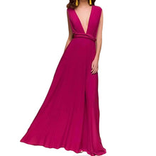 Load image into Gallery viewer, Sexy Long Dress Bridesmaid Formal Multi Way Wrap Convertible Infinity Maxi Dress Navy Blue Hollow Out Party Bandage Vestidos-EthioTELL