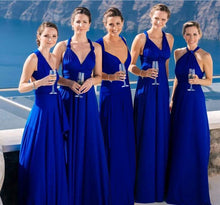 Load image into Gallery viewer, Sexy Long Dress Bridesmaid Formal Multi Way Wrap Convertible Infinity Maxi Dress Navy Blue Hollow Out Party Bandage Vestidos-EthioTELL