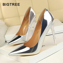 Load image into Gallery viewer, New Leather Pumps Fashion WomenHigh Heels Wedding, party Shoes-Women's Clothing-EthioTELL