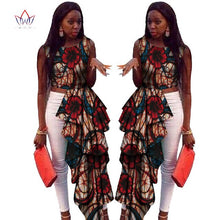 Load image into Gallery viewer, New Africa Long Top for Women Dashiki Plus Size Sleeveless Africa Clothing Bazin Riche Ankara Casual Women Top WY430-EthioTELL