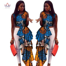 Load image into Gallery viewer, New Africa Long Top for Women Dashiki Plus Size Sleeveless Africa Clothing Bazin Riche Ankara Casual Women Top WY430-EthioTELL