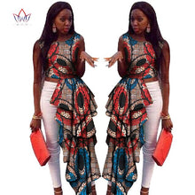 Load image into Gallery viewer, New Africa Long Top for Women Dashiki Plus Size Sleeveless Africa Clothing Bazin Riche Ankara Casual Women Top WY430-EthioTELL