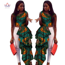 Load image into Gallery viewer, New Africa Long Top for Women Dashiki Plus Size Sleeveless Africa Clothing Bazin Riche Ankara Casual Women Top WY430-EthioTELL