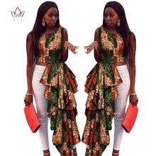 Load image into Gallery viewer, New Africa Long Top for Women Dashiki Plus Size Sleeveless Africa Clothing Bazin Riche Ankara Casual Women Top WY430-EthioTELL