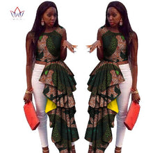 Load image into Gallery viewer, New Africa Long Top for Women Dashiki Plus Size Sleeveless Africa Clothing Bazin Riche Ankara Casual Women Top WY430-EthioTELL