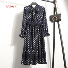 Load image into Gallery viewer, Women's High Elastic Waist Full Sleeve Flower Print Dress-EthioTELL