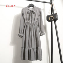 Load image into Gallery viewer, Women's High Elastic Waist Full Sleeve Flower Print Dress-EthioTELL