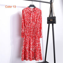 Load image into Gallery viewer, Women's High Elastic Waist Full Sleeve Flower Print Dress-EthioTELL