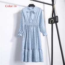 Load image into Gallery viewer, Women's High Elastic Waist Full Sleeve Flower Print Dress-EthioTELL