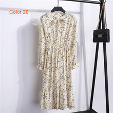 Load image into Gallery viewer, Women's High Elastic Waist Full Sleeve Flower Print Dress-EthioTELL