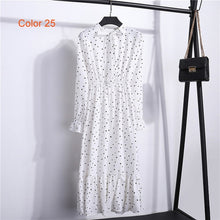 Load image into Gallery viewer, Women's High Elastic Waist Full Sleeve Flower Print Dress-EthioTELL