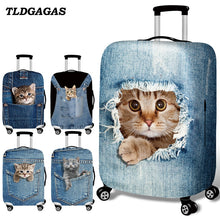 Load image into Gallery viewer, TLDGAGAS Stretch Fabric Cute Cat Luggage Protective Cover Suit 18-32 Inch Trolley Suitcase Case Covers Travel Accessories-EthioTELL