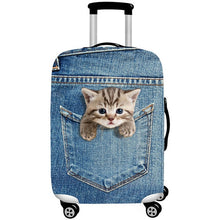 Load image into Gallery viewer, TLDGAGAS Stretch Fabric Cute Cat Luggage Protective Cover Suit 18-32 Inch Trolley Suitcase Case Covers Travel Accessories-EthioTELL