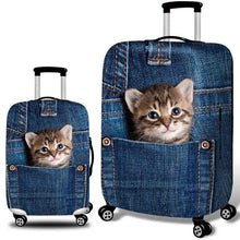 Load image into Gallery viewer, TLDGAGAS Stretch Fabric Cute Cat Luggage Protective Cover Suit 18-32 Inch Trolley Suitcase Case Covers Travel Accessories-EthioTELL