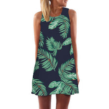 Load image into Gallery viewer, Women New Arrival Rose Print Sleeveless Summer Dress.-Women's Clothing-EthioTELL