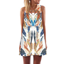 Load image into Gallery viewer, Women New Arrival Rose Print Sleeveless Summer Dress.-Women's Clothing-EthioTELL