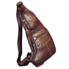 Load image into Gallery viewer, High Quality Men Genuine Leather Sling Chest Back Fashion Cross Body Bag-Accessories-EthioTELL