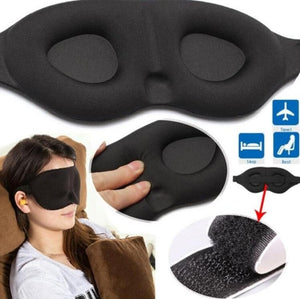 3D Sleeping eye mask Travel Rest Aid Patch Paded Soft Blindfold Eye.-EthioTELL