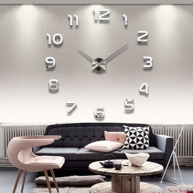 2019 New Wall Clocks, 3d Diy Acrylic Mirror Living Room.-Jewelry & Watches-EthioTELL
