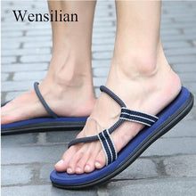 Load image into Gallery viewer, Sandals Men Sandalias Hombre Gladiator Sandals for Male Summer Roman Beach Shoes Flip Flops Slip on Flats Slippers Slides-EthioTELL