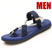 Load image into Gallery viewer, Sandals Men Sandalias Hombre Gladiator Sandals for Male Summer Roman Beach Shoes Flip Flops Slip on Flats Slippers Slides-EthioTELL