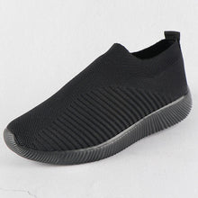 Load image into Gallery viewer, Women Sneakers Female Knitted Vulcanized Shoes Casual Slip On Ladies Flat Shoe Mesh Trainers Soft Walking Footwear Zapatos Mujer-EthioTELL